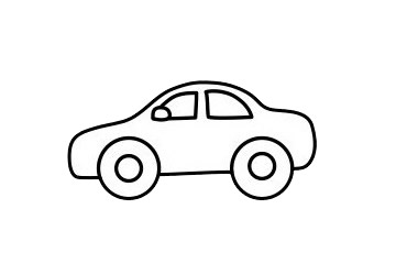 警車 警車簡(jiǎn)筆畫圖片步驟四