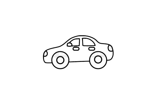 警車 警車簡(jiǎn)筆畫圖片步驟六