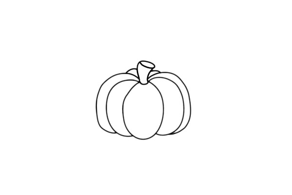 南瓜 南瓜簡(jiǎn)筆畫(huà)圖片