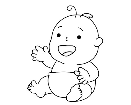 嬰兒 嬰兒簡(jiǎn)筆畫圖片