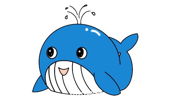 鯨魚 鯨魚怎么畫簡單又可愛 鯨魚簡筆畫步驟圖解教程