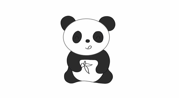 熊貓 大熊貓怎么畫簡筆畫簡單又可愛