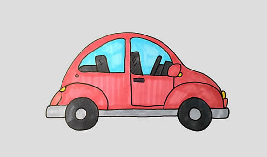 卡通汽車怎么畫？
