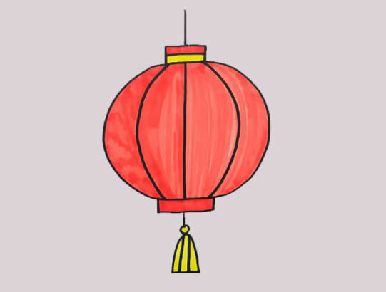 燈籠怎么畫？
