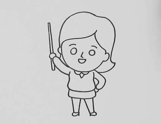 女老師 上課的女老師怎么畫簡(jiǎn)筆畫簡(jiǎn)單又好看