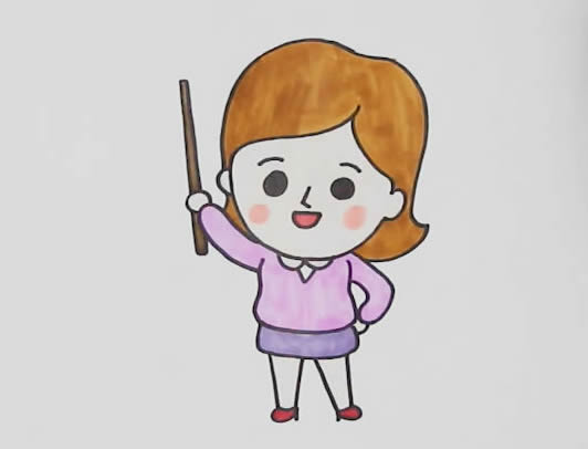 女老師 上課的女老師怎么畫簡(jiǎn)筆畫簡(jiǎn)單又好看