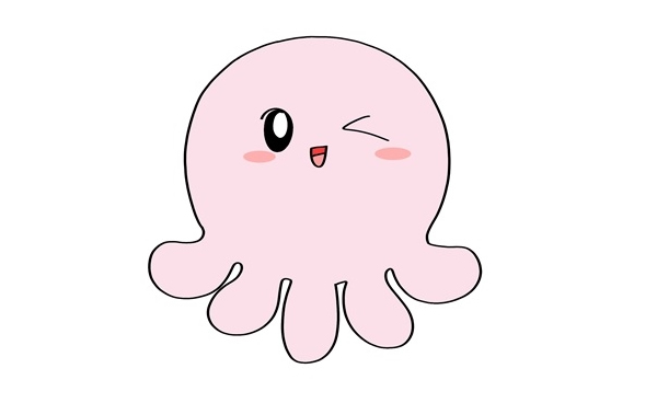 卡通章魚(yú)怎么畫(huà)簡(jiǎn)單又可愛(ài)