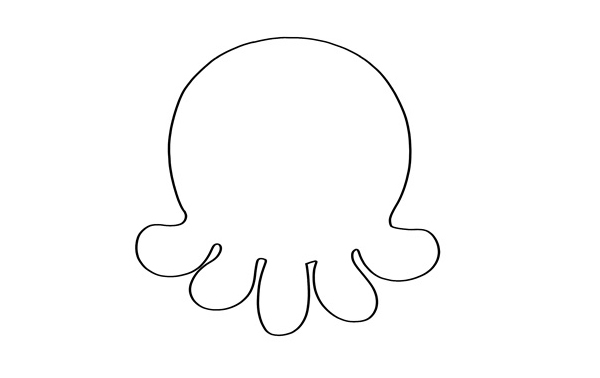 卡通章魚(yú)怎么畫(huà)簡(jiǎn)單又可愛(ài)