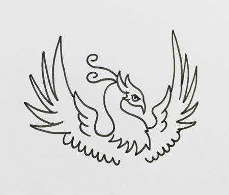 火鳳凰怎么畫(huà)好看又霸氣又簡(jiǎn)單