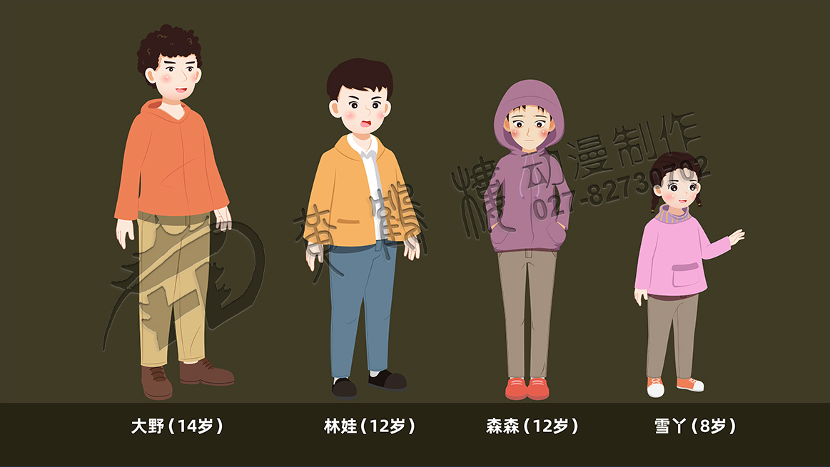 教育動(dòng)畫片《埋在雪下的小屋》人物設(shè)計(jì)公布.jpg