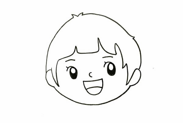 春節(jié)小朋友放鞭炮簡(jiǎn)筆畫，新年小女孩放鞭炮簡(jiǎn)筆畫