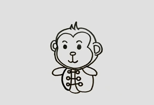小猴子下山簡(jiǎn)筆畫(huà),簡(jiǎn)單好畫(huà)的小猴子簡(jiǎn)筆畫(huà)