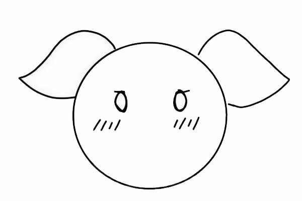 卡通小豬簡(jiǎn)筆畫(huà)步驟圖解