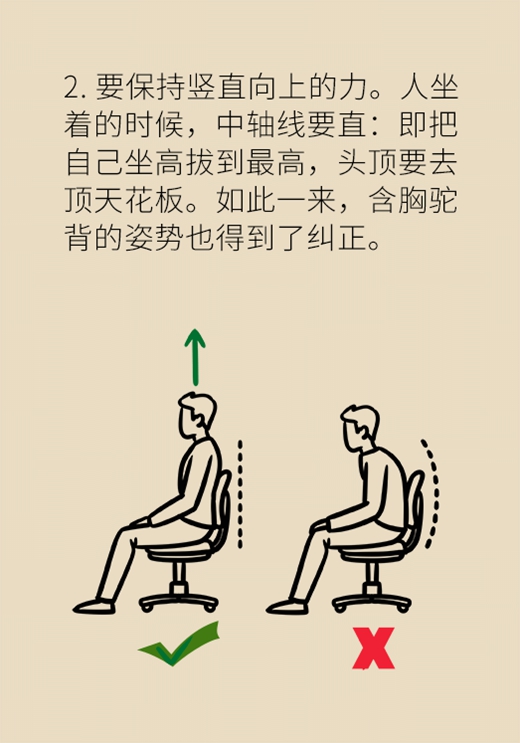 醫(yī)學坐姿健康科普動漫