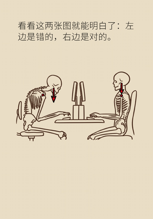 醫(yī)學坐姿健康科普動漫