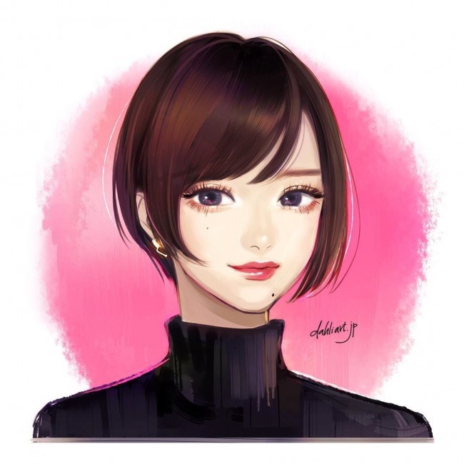 數(shù)位板繪畫(huà)美女