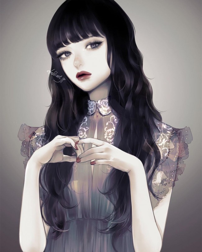 數(shù)位板繪畫(huà)美女