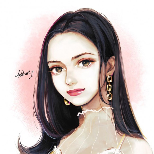 數(shù)位板繪畫(huà)美女