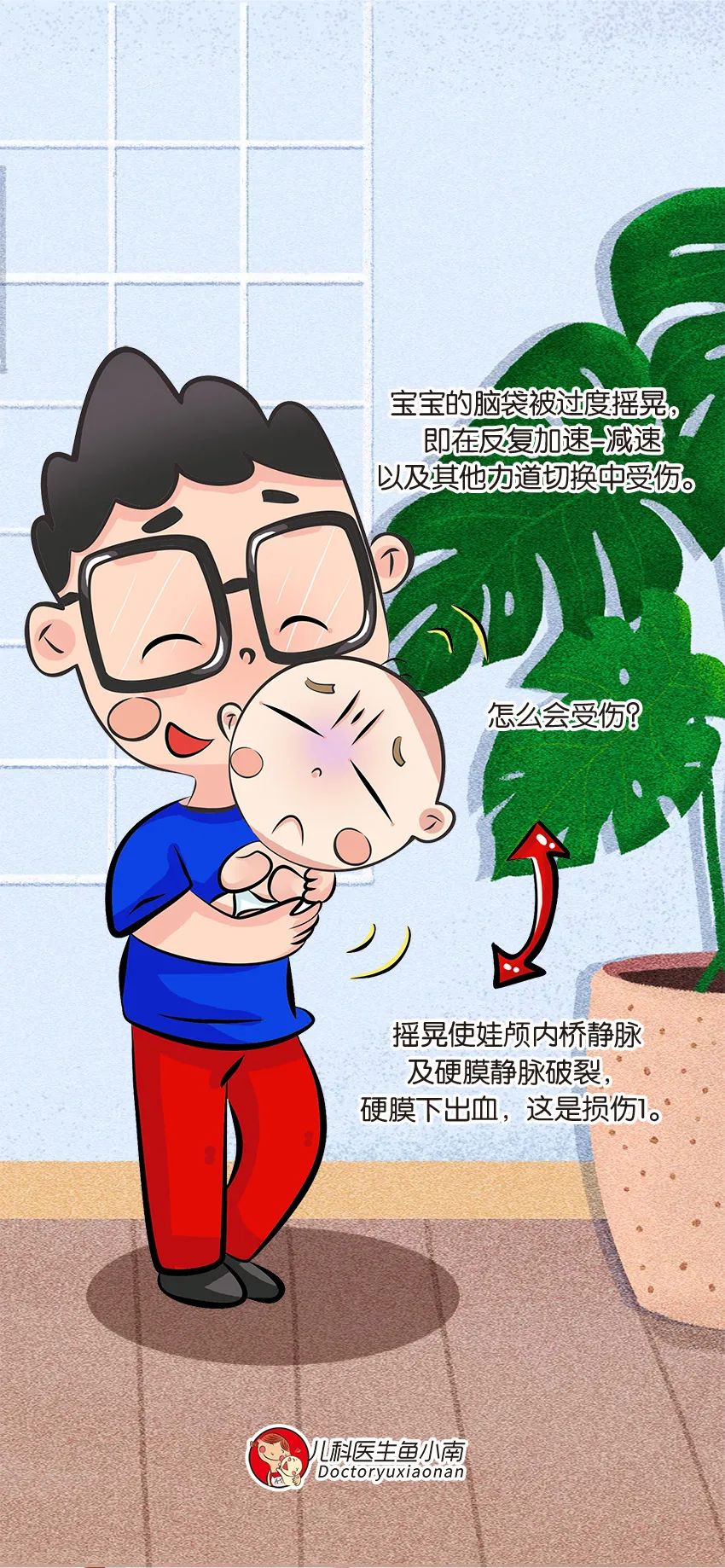 育兒醫(yī)學(xué)科普:大力搖晃會(huì)損傷寶寶的大腦致腦損傷