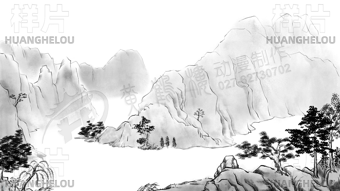 《高山流水，叢山峻嶺》 水墨畫動畫制作設計草稿.jpg