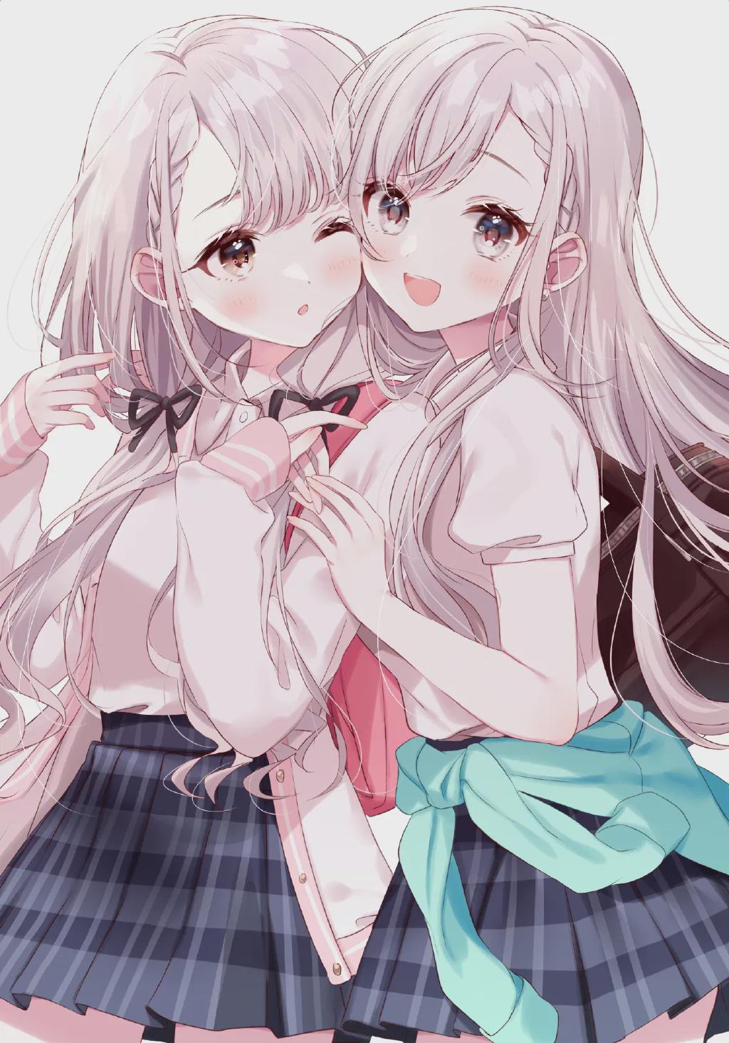 動漫美女圖片：久川姐妹