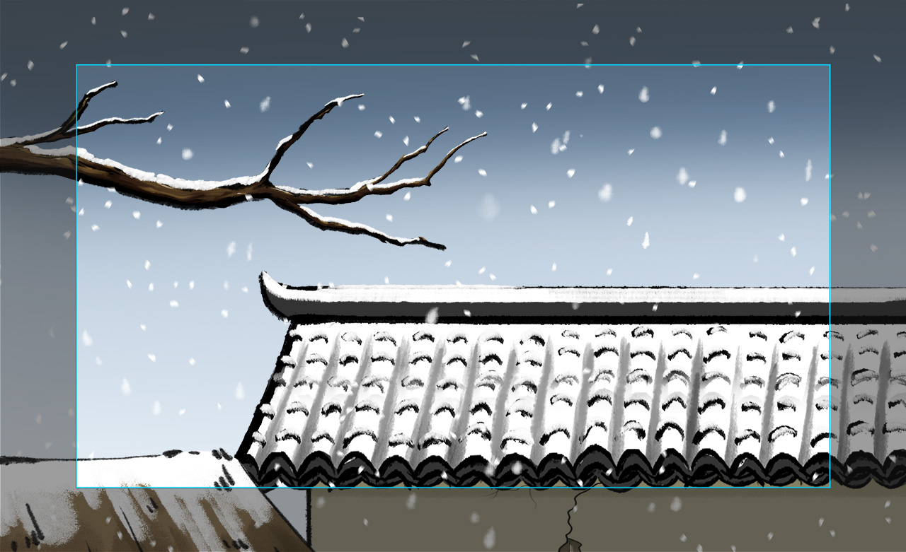 外寒風凜冽，雪花飄飛，屋檐有厚厚的積雪.jpg